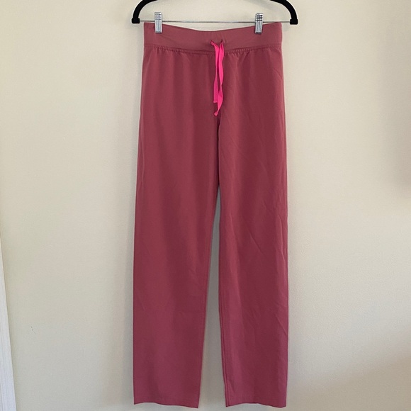 Figs High Waisted Livingston Basic Scrub Pants Rose Quartz Women's XS Tall - Picture 1 of 7